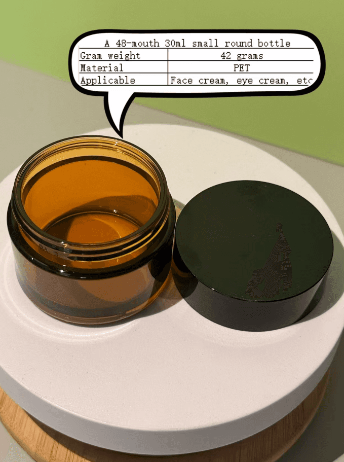 A 48-mouth 30ml small round bottle